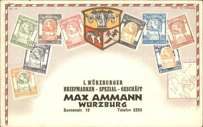 Wuerzburg Briefmarkenspezialgeschaeft Ammann