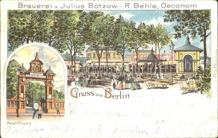 Berlin Brauerei Julius Boetzow