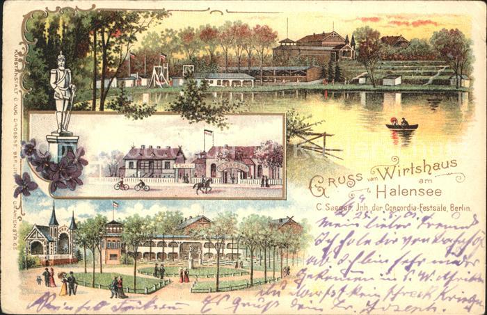 Halensee Grunewald CHARLOTTENBURG-WILMERSDORF BERLIN Wirtshaus am Halensee