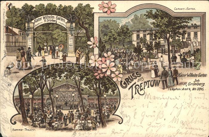 Treptow Berlin Kaiser Wilhelm Garten Sommer heater