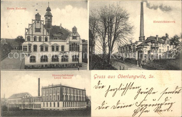 Oberlungwitz Neues Rathaus Strumpfwirkerei E-Werk