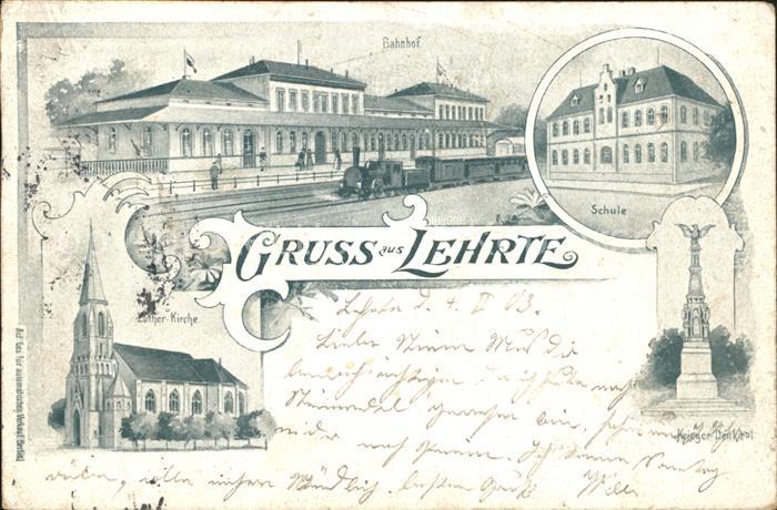 Lehrte Hannover Schule Bahnhof Luther- Kirche