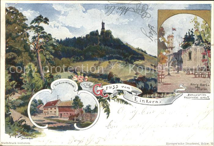 Einkorn Schwaebisch Hall Koenig Karl- Turm Einkorn- Wirtschaft