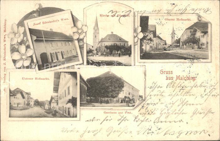 Malching Niederbayern Oberer Hofmarkt Kirche Gasthaus zur Post