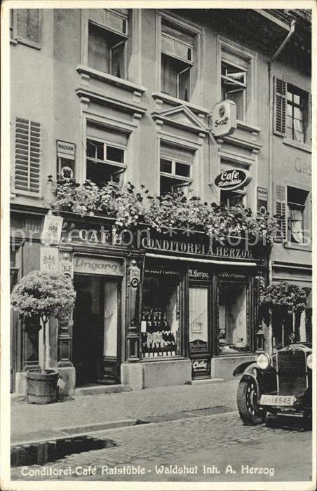 Waldshut Tiengen Rhein Konditorei Cafe Ratstueble Herzog