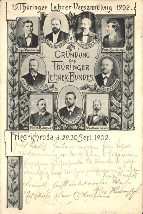Friedrichroda 15. Thueringer Lehrer- Versammlung