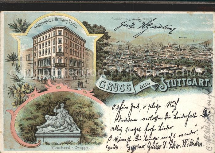 Stuttgart Eberhard- Gruppe Warenhaus Tietz