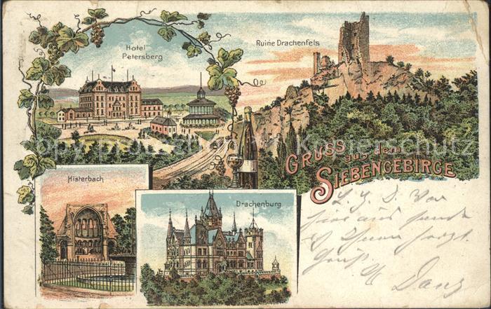 Koenigswinter Ruine Drachenfels Drachenburg Histerbach