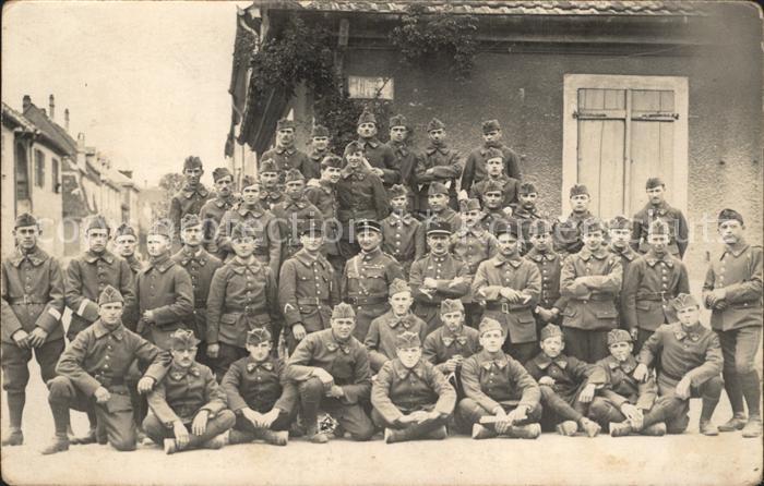 Frankreich WK1 Franzoesische Soldaten Gruppenfoto