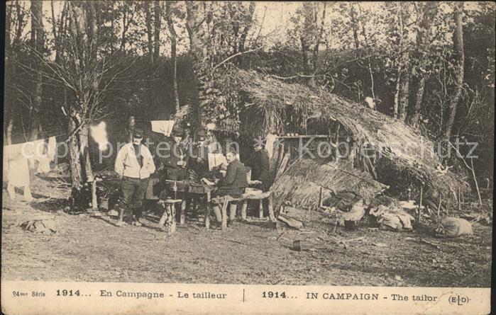 Frankreich WK1 En Campagne le Tailleur soldatenleben