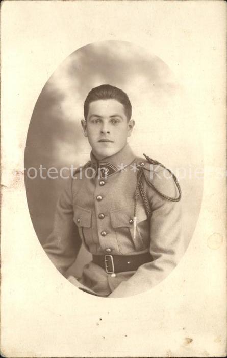 Frankreich WK1 Portrait Regiment 12 Achselband
