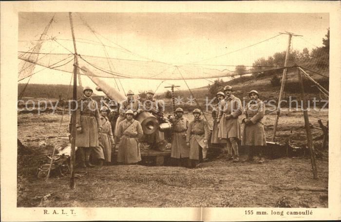 Frankreich WK1 155 mm long camoufle
