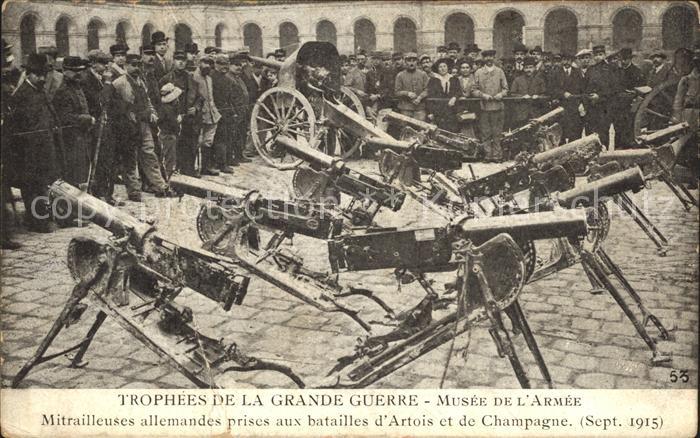 Frankreich WK1 Trophees de la grande Guerre Musee de l'Armee Mitrailleuses allem