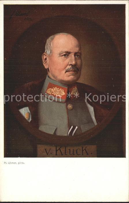 Militaria Generaele Stab Deutschland von Kluck preussischer Generaloberst und Ar