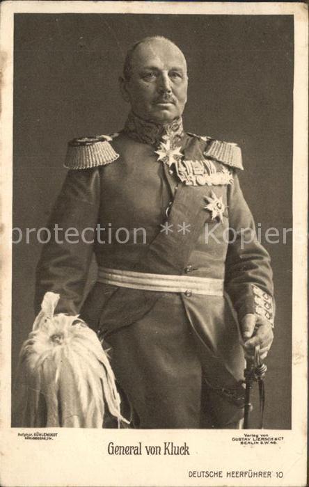 Militaria Generaele Stab Deutschland general von Kluck preussischer Generalobers
