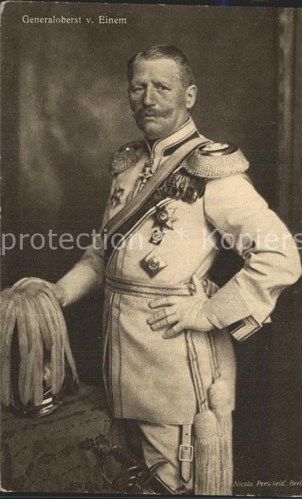 Frankreich WK1 Generaloberst von Einem nikola Perscheid