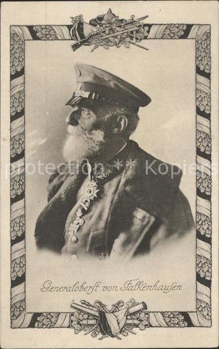 Militaria Generaele Stab Deutschland Generaloberst von Falkenhausen