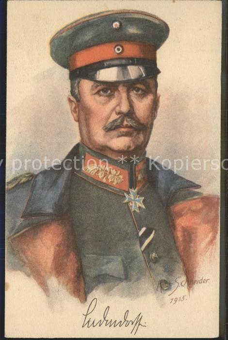 Militaria Generaele Stab Deutschland Ludendorff Schneider
