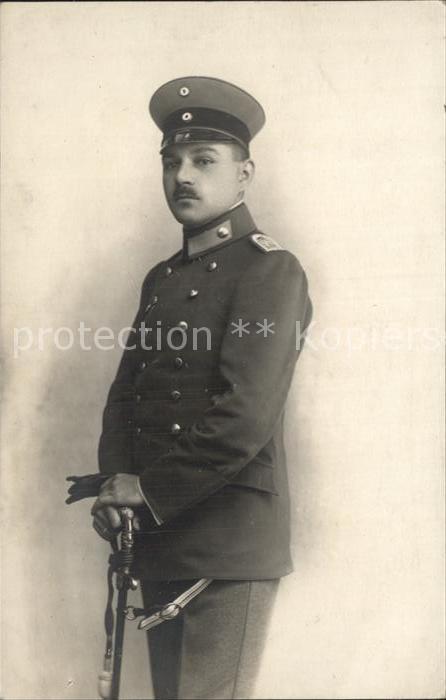 Militaria WK1 offizier Portrait