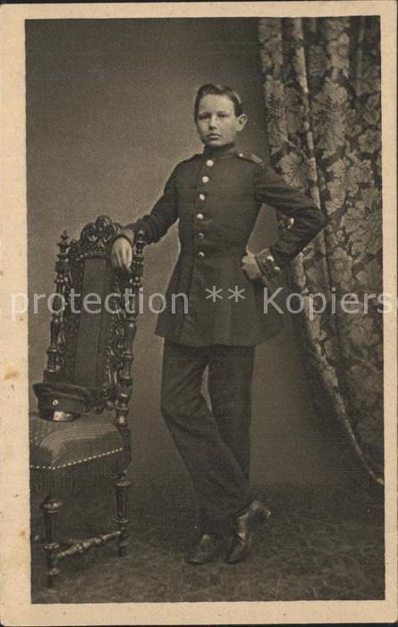 Militaria Generaele Stab Deutschland Hindenburg als Kadett in Whalstatt