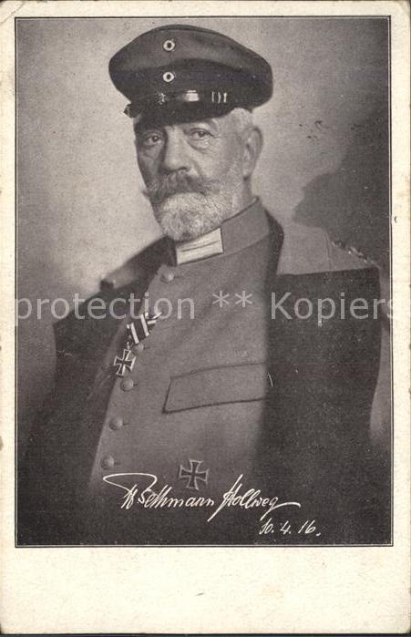 Militaria Generaele Stab Deutschland  Reichskanzler Theobald Theodor Friedrich A