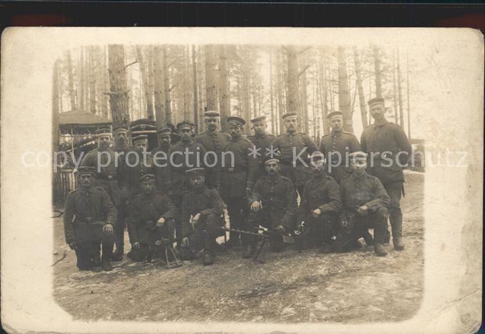 Militaria WK1 Maschinengewehr MG Bataillon Gruppenfoto