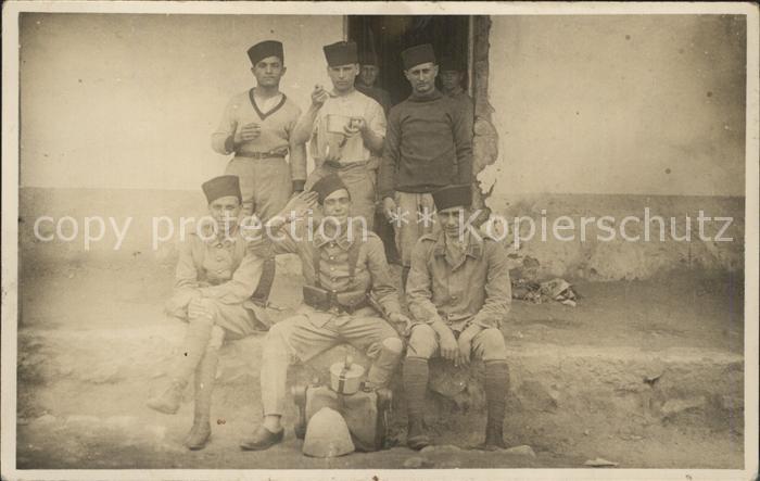 Militaria Afrika zouave gruppenfoto