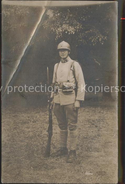 Militaria Frankreich infanterie regiment 31 mousqueton avec bajonnette stahlhelm