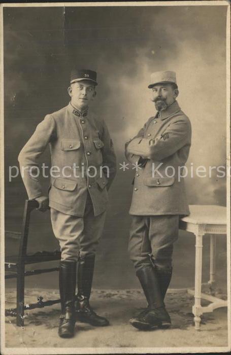 Militaria Frankreich infanterie regiment 39 offiziere WK 1