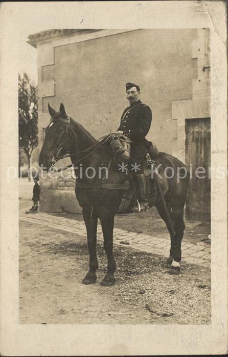 Frankreich WK1 regiment dragon cheval kavalerie