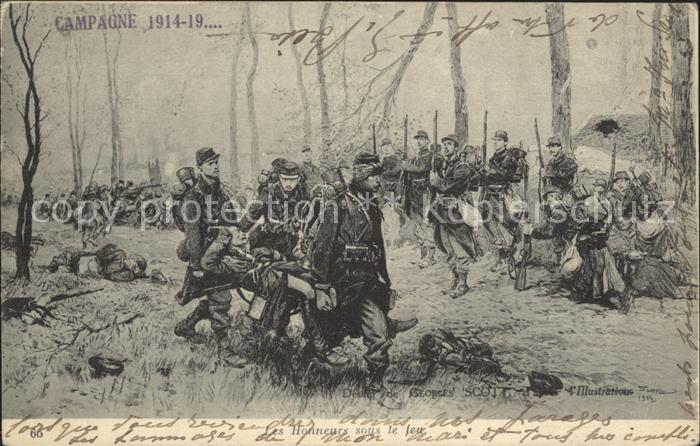 Frankreich WK1 les honneurs sous le feu verletzte im Feld caritas rotes kreuz