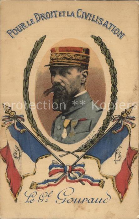 Militaria Generaele Stab Frankreich general Gouraud