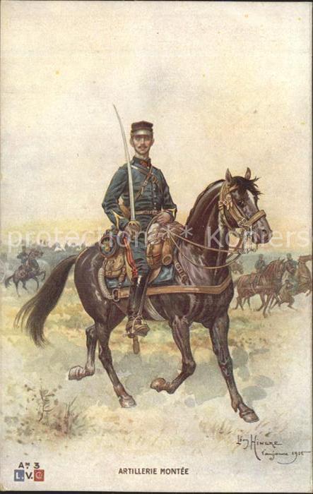 Frankreich WK1 artillerie montee