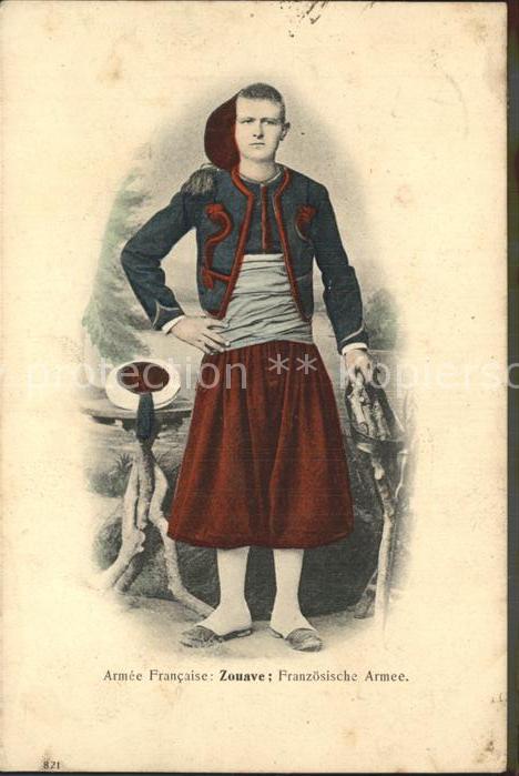 Militaria Kolonien Coloniale zouave franzoesische Armee