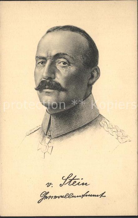 Militaria Generaele Stab Deutschland generalleutnant von stein