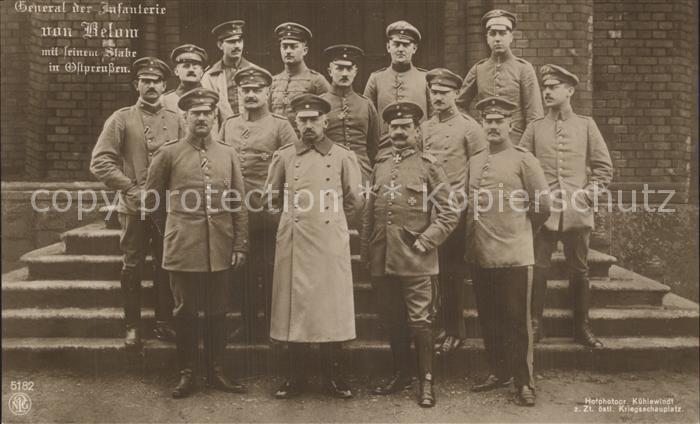 Militaria Generaele Stab Deutschland General der Infanterie von Below in Ostpreu