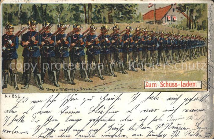 Militaria WK1 zum Schuss laden