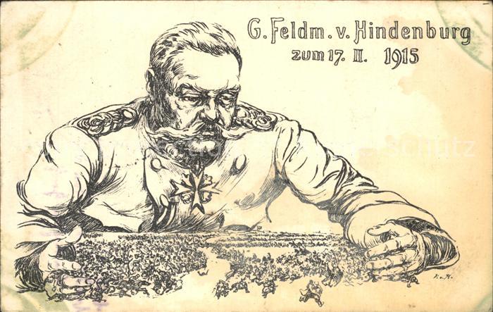 Militaria Generaele Stab Deutschland Generalfeldmarschall von Hindenburg