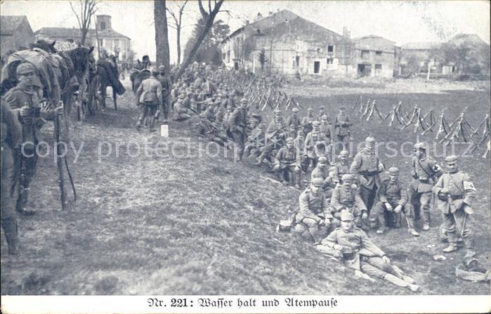 Militaria WK1 trinkpause atempause rotkreuz