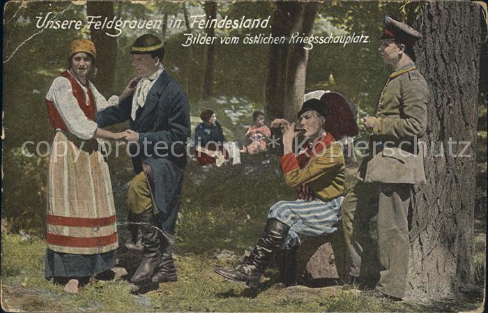 Militaria Poesie WK 1 Feldgrauen in Feindesland