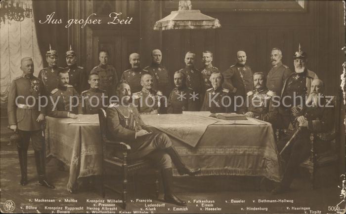 Militaria Generaele Stab Deutschland aus Grosser Zeit wilhelm Moltke Falkenhayn