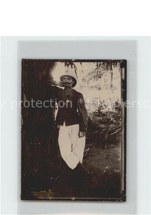 Militaria Kolonien Coloniale portrait WK 1