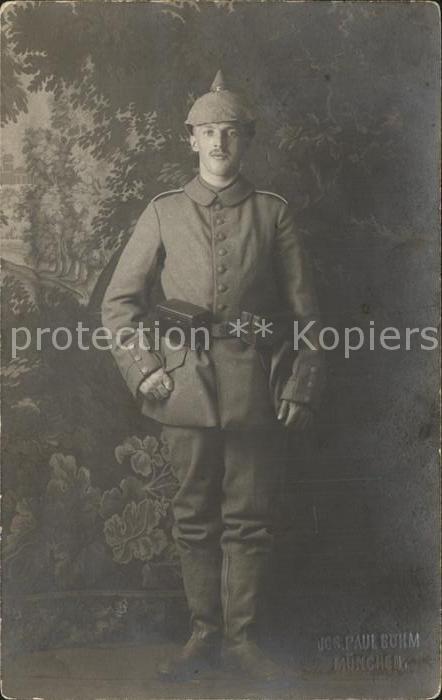 Muenchen Bayerisches Infanterie Regiment Portrait Weltkrieg 1 WK 1
