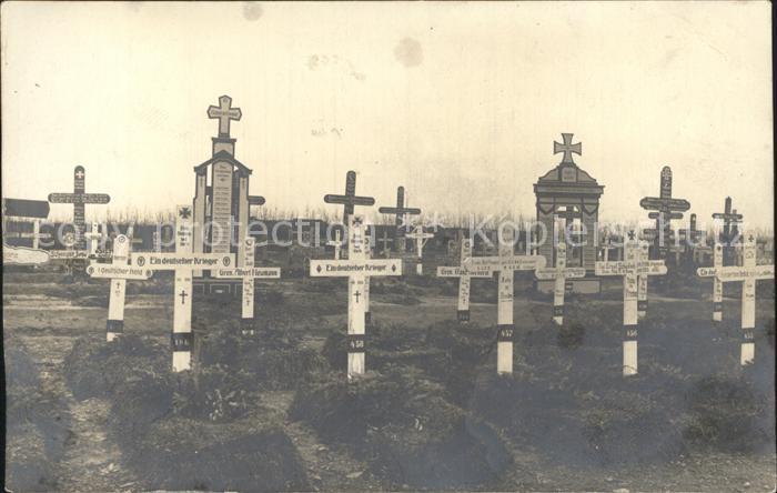 Militaria WK1 Friedhof deutsche gefallene