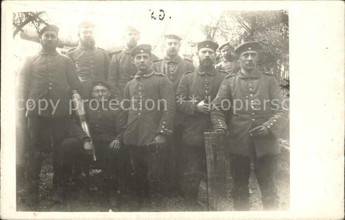 Militaria WK1 gruppenfoto bombe