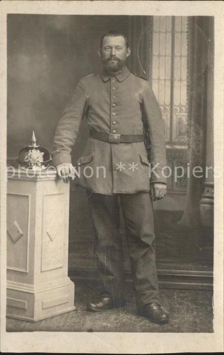Mons Hainaut Bayerischer Landsturm Portrait WK1