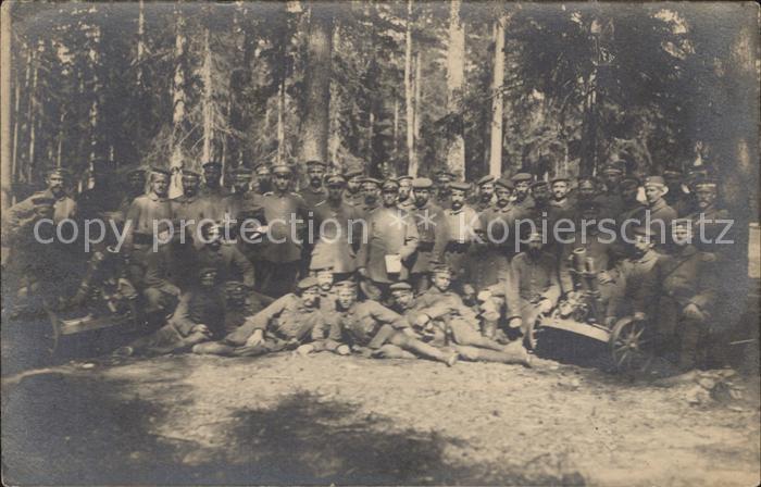 Militaria WK1 Bayern Gruppenfoto Landwehr