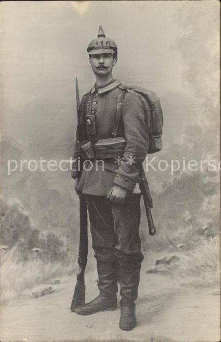 Mannheim Heidelberg Infanterie Regiment 100 WK 1 Portrait