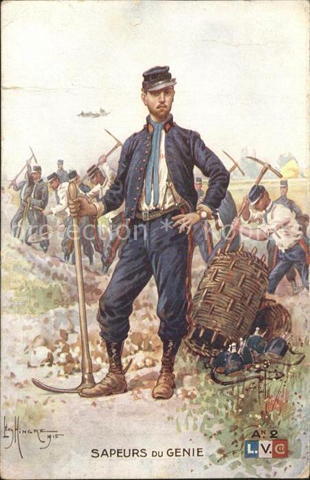 Militaria WK1 Frankreich Sapeurs du Genie
