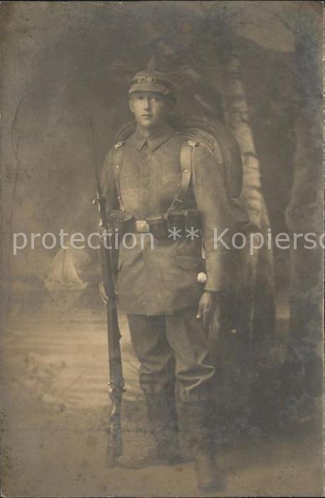 Tuttlingen Militaria WK 1 Portrait Soldat